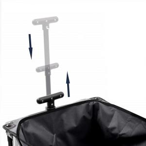 600D Folding Pull Along Trolley Garden Wagon Folding Festival Trolley 108cm