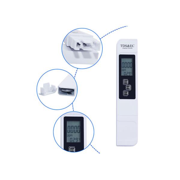 3 In 1 Plastic Water Quality Meter Measurement Tool With 0—5000ppm Conductivity