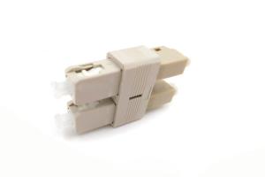 China FTTH LC SC Multimode Duplex Hybrid Fiber Optical Cable Adapter Flange 50/125 Grey Color on sale