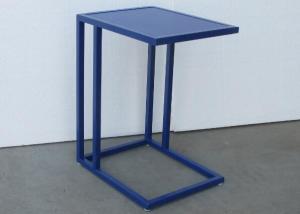 Simple Style Metal Living Room Coffee Table 1.5'' Wide C Shaped End Table