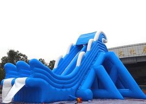 Buy cheap Creative Large Inflatable Dry and Wet Slides With Quadruple Stitching product