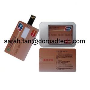 Buy cheap Name Card High Speed USB Flash Disks, Real Capacity Bank Card USB Pendrive product