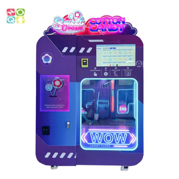 Quality 220V Arcade Vending Machine Automatic Cotton Candy Making Machine  Remote Control for sale