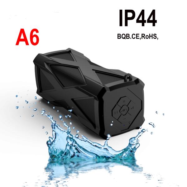 4000mAh Battery Mini Portable Bluetooth Speakers , IP44 Waterproof Bluetooth Speaker