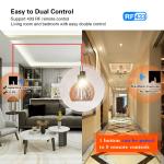 1 Gang Wireless Remote Switch 433rf Wall Control Wifi Wall Switch Live Wire