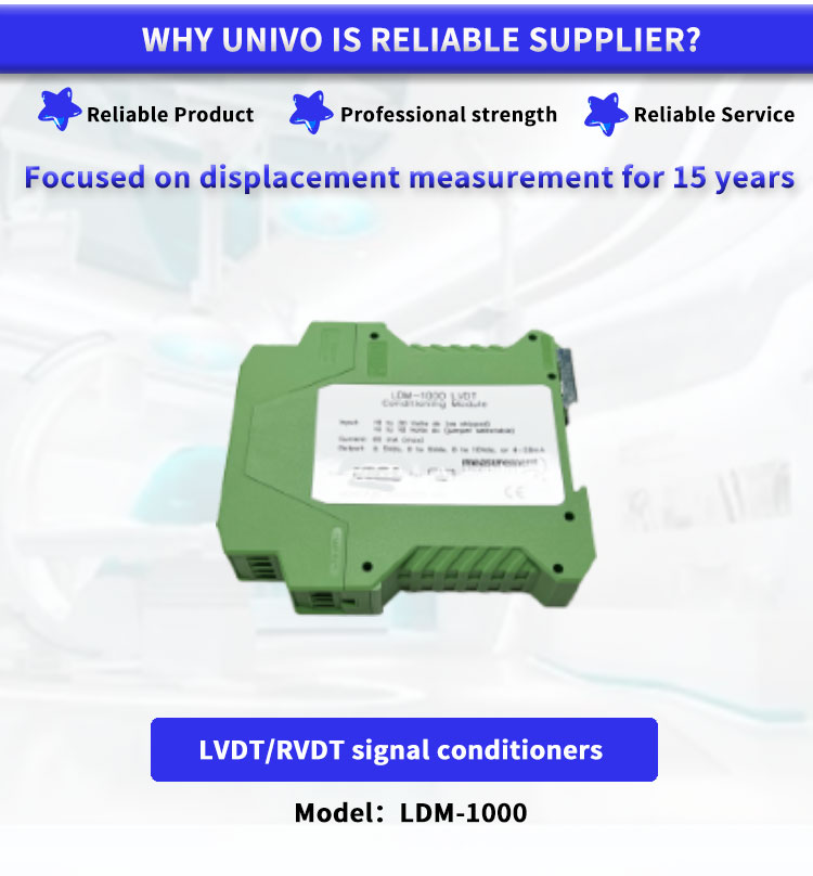 LED Display Screen Supports LVDT RVDT 4 5 6 Line Displacement Sensor Signal Regulator