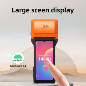 China All In One Touchscreen Computer Multiple Languages Supported Android POS With 6400mAh Battery Capacity on sale