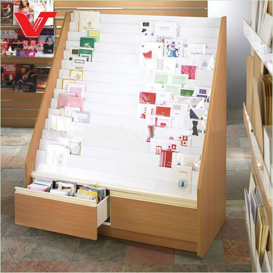 Quality Wooden Display Stand For Promotion Of Greeting Card and magazines for sale