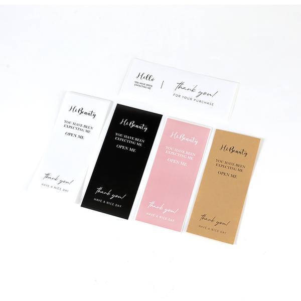 Custom Die Cut Rectangular Security Seal Sticker Waterproof Gift Box Sticker