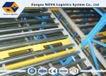 Heavy Duty Rolling Gravity Pallet Racking 1000 Kgs Max Loading Capacity