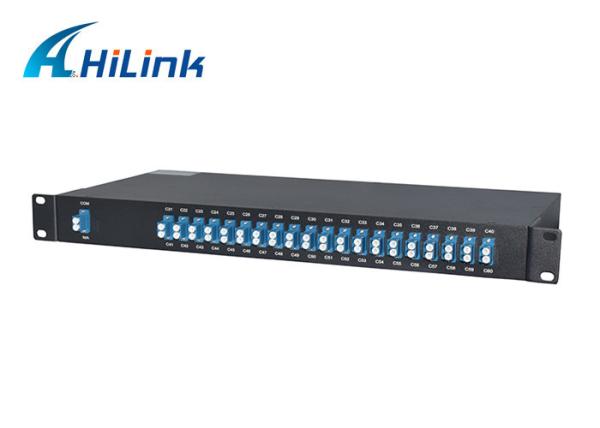 Quality 40CH AAWG DWDM module MUX DEMUX Single Fiber 0.7m Length C21-C60 LC/UPC Connector for sale