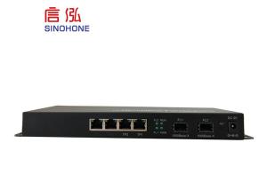 China Managed Fiber Optic Network Switch Optical Ethernet Switch With 4 Ethernet Port 2 Fiber Port on sale