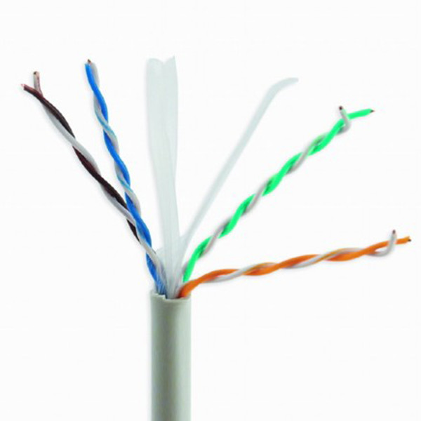 Indoor Grey Patch Cord UTP Cat 6 , CU 4pr 0.55mm Pure Copper LSZH CAT6 Cable