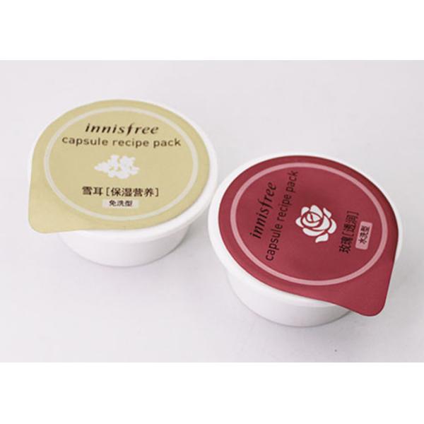 Granule Package Capsule Recipe Pack / Plastic Container Cups With Sealing Film