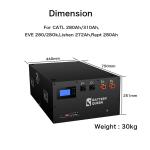 16S 280Ah Diy Kit With Bms And Lcd Screen Fix Empty Battery Server Case