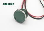 Waterproof Piezo Touch Switch , Aluminum Push Button Switch Green Color Body