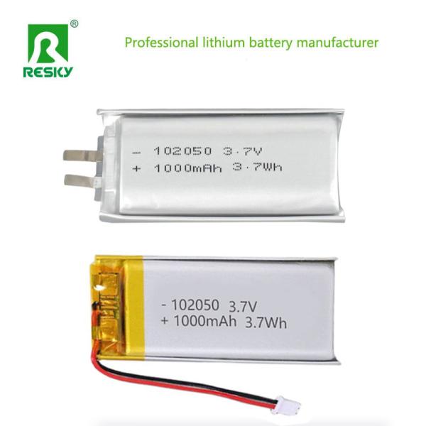 Lithium lipo Battery 102050 3.7v 1000mAh 3.7Wh Rechargeable li-polymer Battery Pack For VR headsets