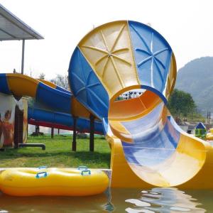 China 360 Guests/Hr Children Water Slide Trumpet Fibreglass Water Slides on sale