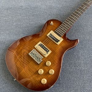 Custom Grand Flamed Maple Top Electric Guitar with Chrome Hardware