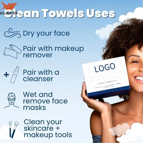 Quality Face Towel Biodegradable Large Clean Skin Club Towels for sale