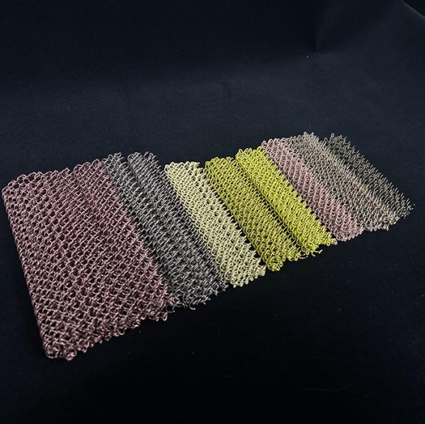 Quality Colorful Aluminum Chain Link Wire Mesh Curtain For Decorative for sale