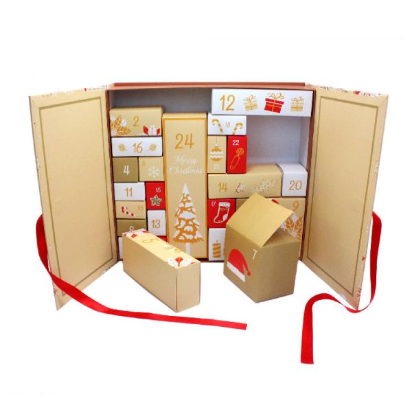 Simple Cardboard Packaging Box Christmas Gift Advent Calendar Surprise Empty Box
