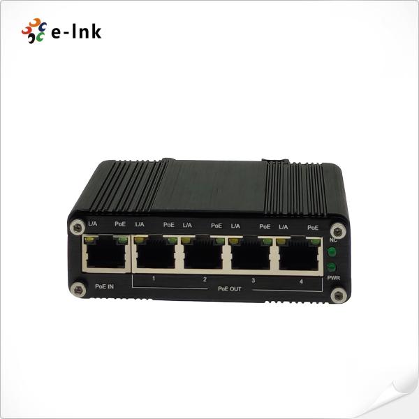 Quality 1Port 802.3bt PoE Industrial PoE Extender 4 Port 802.3af/At Power Over Ethernet Extender for sale