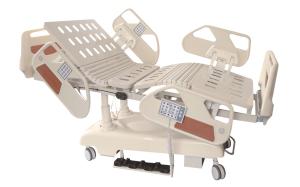 7 Function Hospital ICU Bed Adjustable 3 Column With Bed Lift