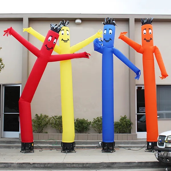 Outdoor OEM Logo Advertising PVC Inflatable Tube Man Oxford Inflatable Sky Air Dancers