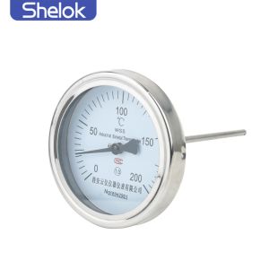 Stainless Steel Bimetal Thermometer Temperature Gauge For Industrial