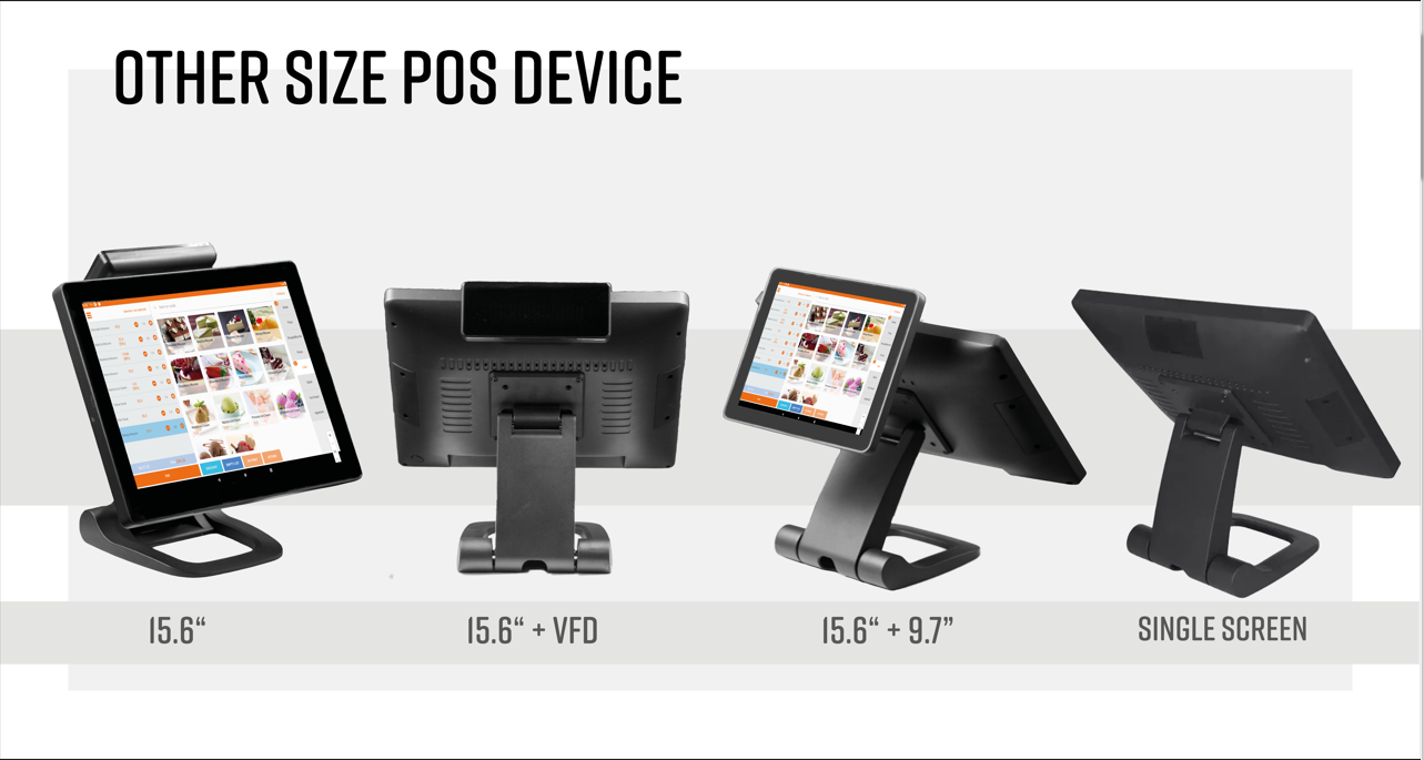 280F 15''/15.6'' LED8/VFD220/9.7'' 2nd Display POS System Device with 4GB/8GB/16GB DDR RAM