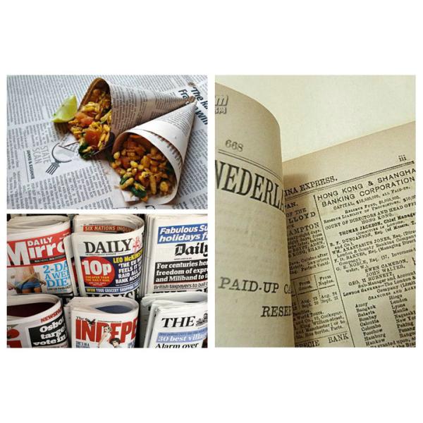 48.8gsm Biodegradable Printed Newsprint Paper Sheet For Wrapping Customized