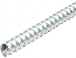 Buy cheap Silver Flexible Electrical Tubing P4 Single Locking , Steel Flexible GI Conduit product