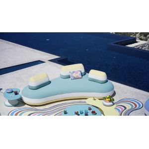 Waterproof Fabric Teak Aluminum Outdoor Sectional Patio Furniture Sofa Tables