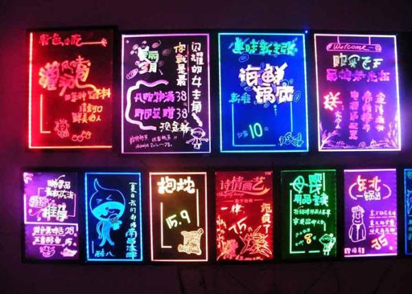 Quality Digital Erasable Illuminated Led Writing Board Full Color Advertising Flashing for sale