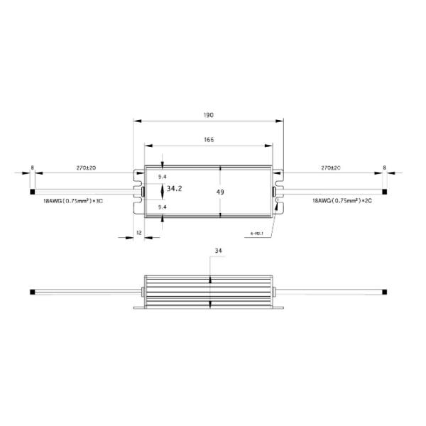 Camping Equipment Constant Voltage LED Driver OEM Logo Printed 2.5 / 5A