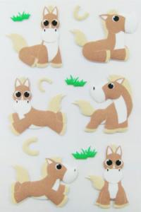China Personalized Farm Animal Stickers , Promo Horse Shape Small 3d Stickers on sale