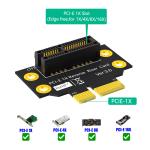 Reverse 90 Degree PCI-E 3.0 1X Slot To PCIe X1 Adapter Riser Card For 2U Server
