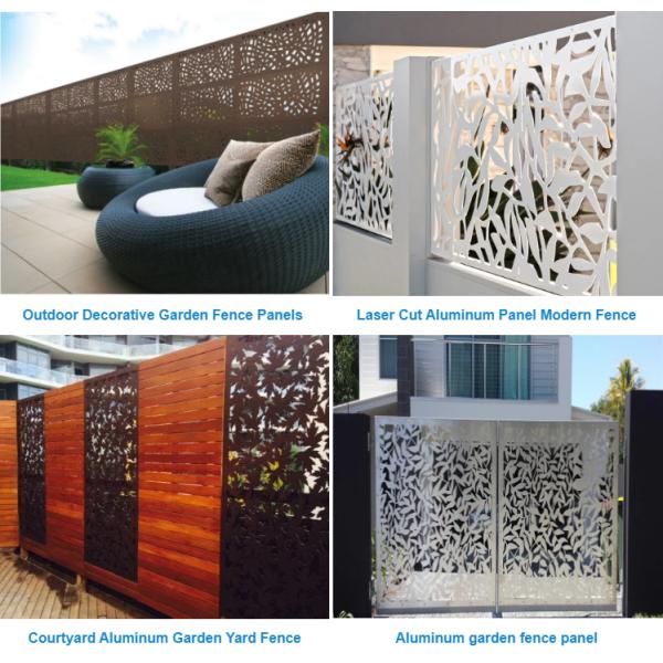 Indoor laser cut privacy screens room dividers Laser cut metal panels Decorative fence panels Laser cut steel screens