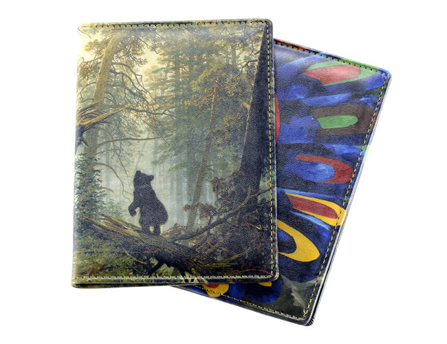 Printing Pattern Travel Pu Passport Holder Wallet Rectangle Cover