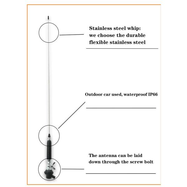 50 Ohm 1.5-2.5dBi Long Range Cb Radio Antenna 915 Mhz Directional Antenna