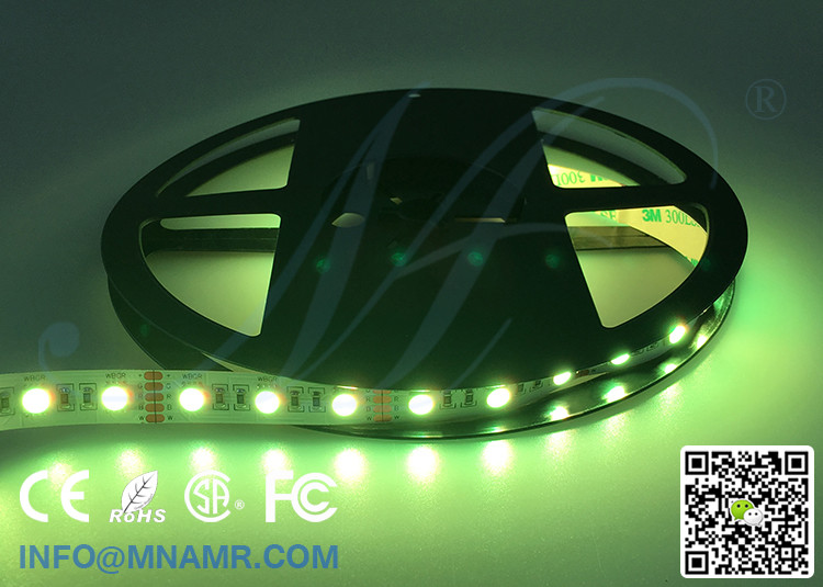 China Supplier 12 Volt 15W 5M/Reel LED Tape Lights RGB CW Under-cabinet Lighting