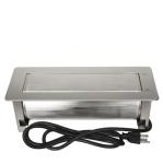 Multi - Functional Clamshell Flip Up Sockets / Office Desk Mounted Electrical