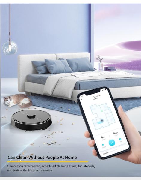 Quality Wifi Smart Cleaning Robot 300ml Tank 5200mAh Battery Intelligent Cleaning Robot for sale