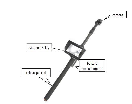 Quality 12v Infrared Chassis Search Camera 16g Under Vehicle Surveillance System for sale