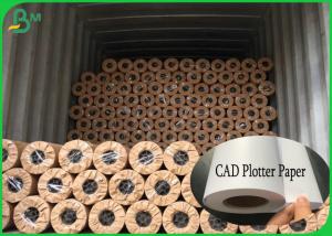 Buy cheap 50gsm to 80gsm Large Format Rolls CAD Plotter Paper for inkjet printing product