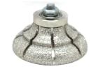 Quartz No3 Grit Granite Bullnose Router Bit 85mm M14 Thread