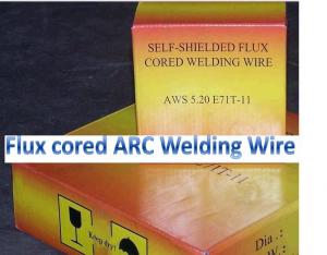 China self-shieding arc flux cored wire E81T-GS for mild steel and low alloy steel welding on sale