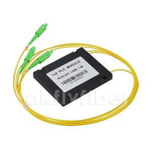 China 1x2 1650nm G657A Optical Plc Splitter 2.0mm SC APC 1x2 Plc Splitter on sale
