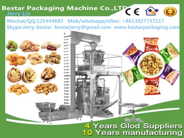 Quality High Speed Automatic Multihead Weigher Nut Weighing Packaging Machine Pillow Bag Packing Bestar packaging for sale